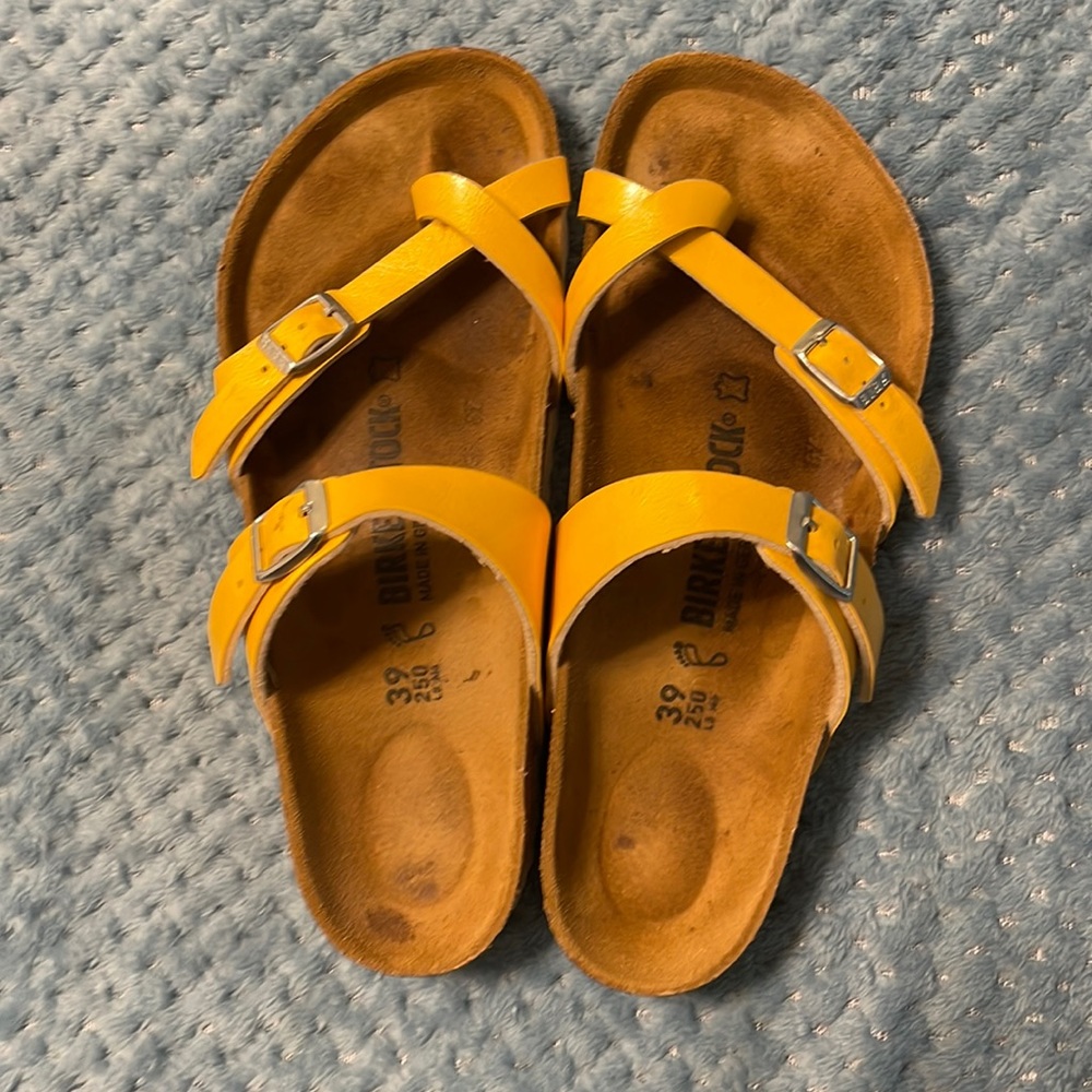 Birkenstock Mayari, Graceful Amber Yellow, Euro size 39, US size 8 - 8.5.